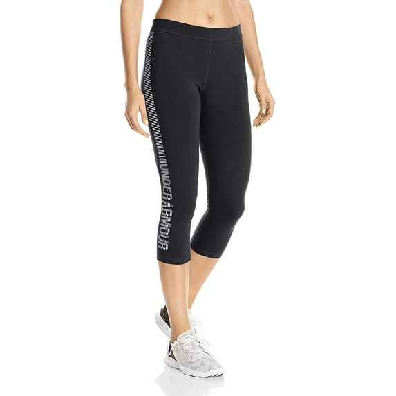 Under Armour Womens Favorite Graphic Tights Size X-Small Color Black/White