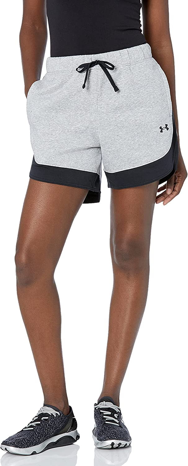 Under armour fleece shorts discount
