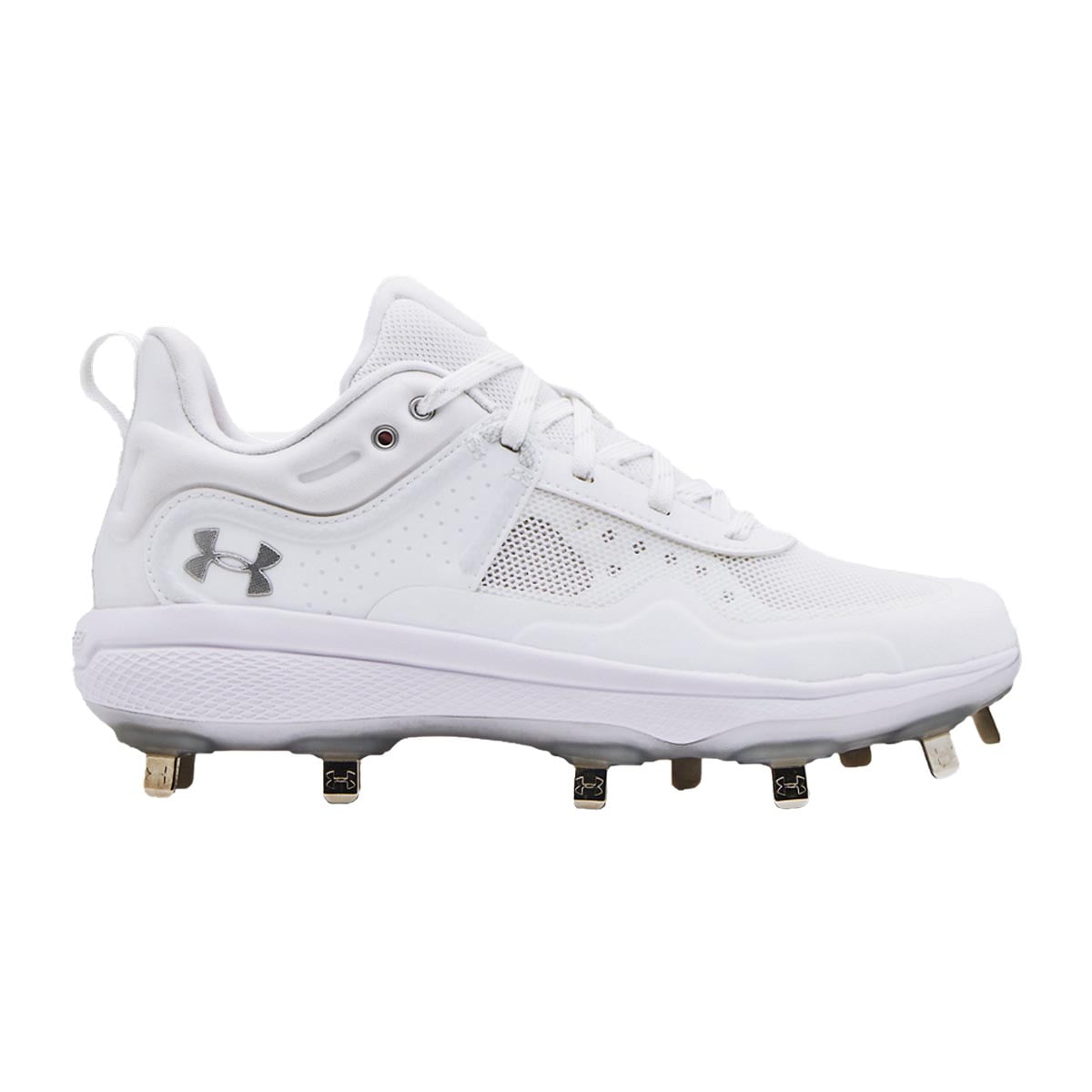 Gold and white softball cleats best sale