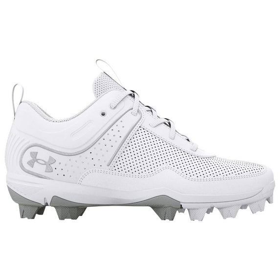 Under Armour Womens Glyde RM Softball Cleats White | Metallic Silver Size 11