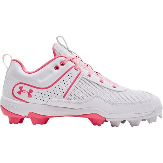 Under Armour Womens Glyde RM Softball Cleats White | Pink Size 7.5