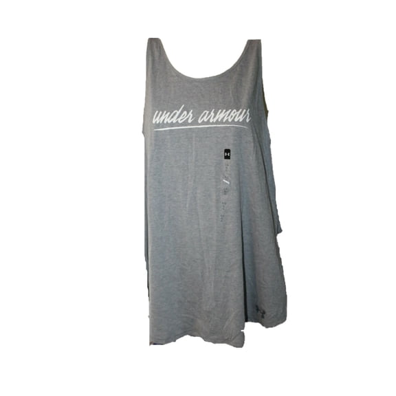 Under Armour Womens Heat Gear Script Logo Strappy Sides Tank Top