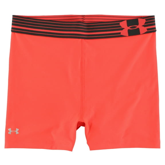 Under Armour Womens HeatGear Alpha Shorty Shorts Neon Orange