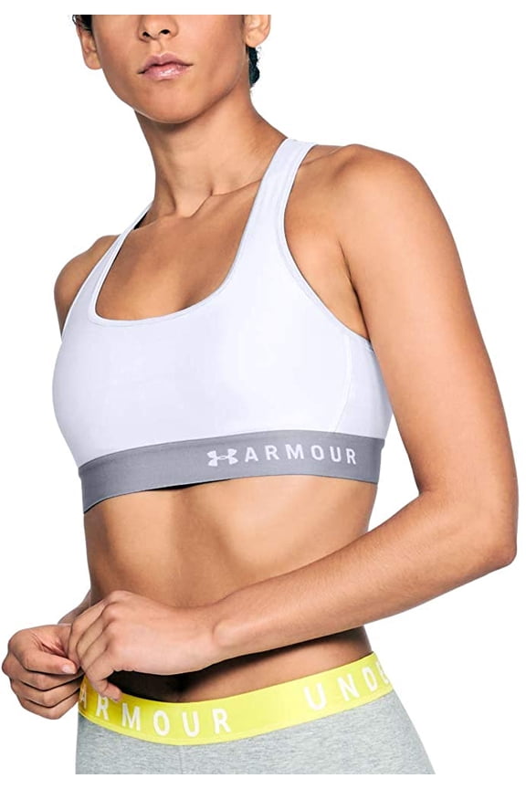 Women's Mid Impact Crossback Sports Bra White (100)/White 2X