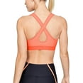 thumbnail image 1 of Under Armour Womens Heathered Cross Back Medium Support Compression Sports Bra, 1 of 2
