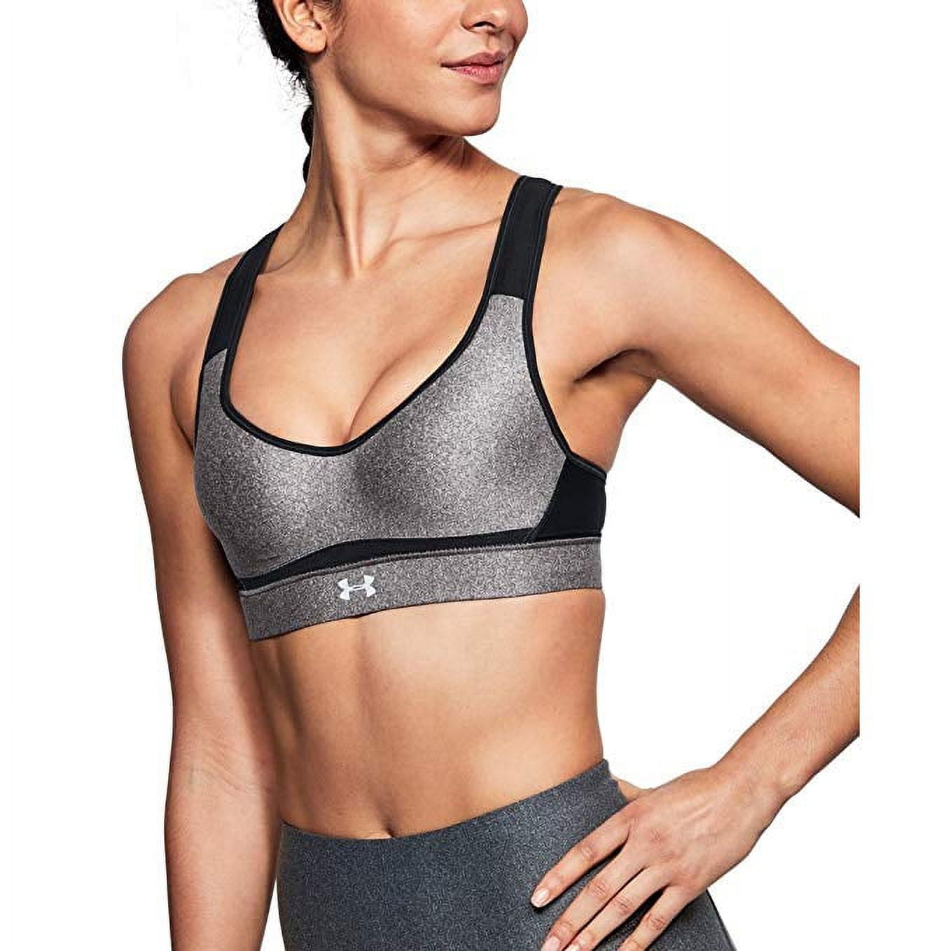 Under Armour Strappy Wordmark Sport Bralette Womens Sports Bras Size S,  Color: Black/White 