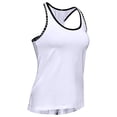 thumbnail image 1 of Under Armour Womens Knockout Tank Top White 100/Black XX-Large, 1 of 7