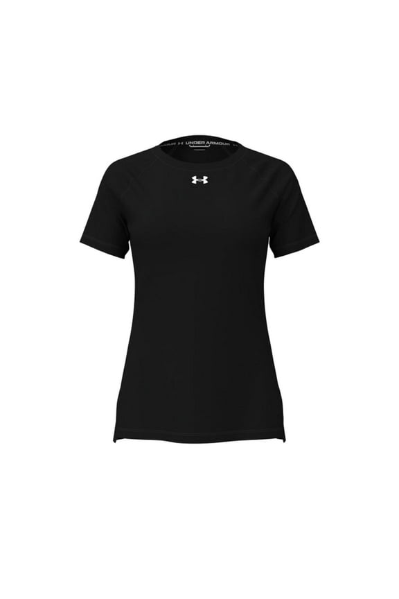 Womens Performance Short Sleeve Shirt Black | White LG