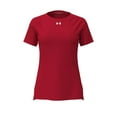 thumbnail image 1 of Under Armour Womens Performance Short Sleeve Shirt Red XL, 1 of 1