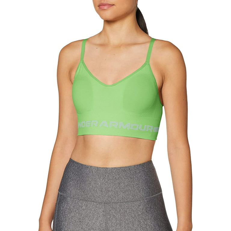 Under Armour Womens Seamless Low Impact Long Bra Summer Lime 162