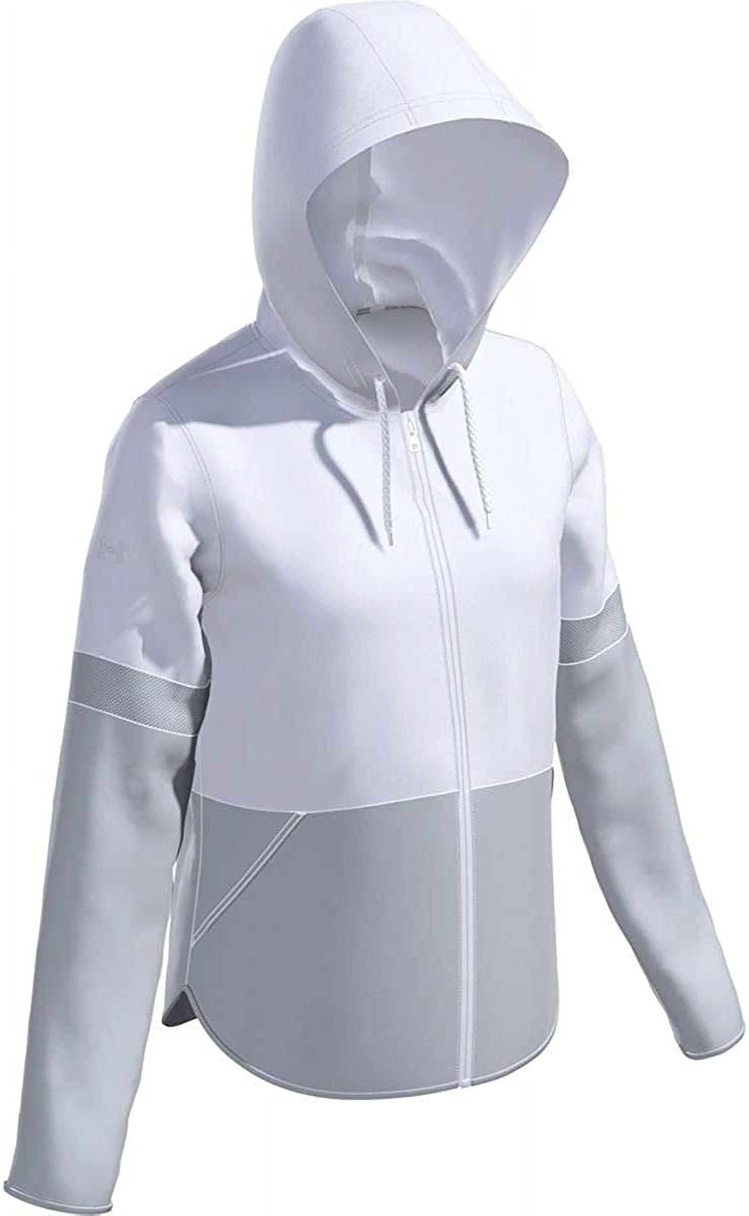 Under Armour Womens Squad 2.0 Water-Repellent Woven Jacket 100white/Halo  Large 