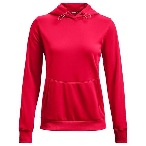Under Armour Womens Storm Fleece Hoody Red | White MD