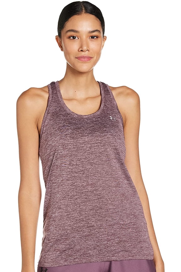Womens Tech Twist Tank Top Ash Plum 554/Metallic Silver Large