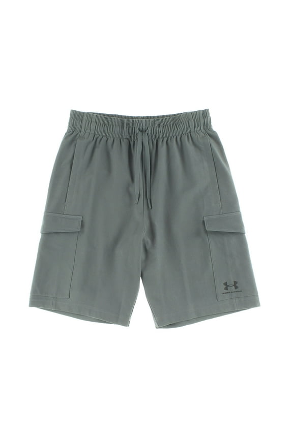 Woven Cargo Short Mens Active Shorts Size S, Color: Grey