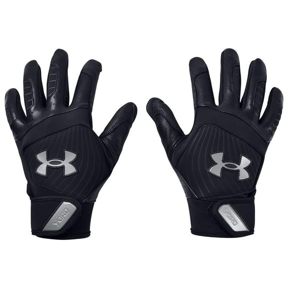 Under Armour Yard 20 Adult Baseball Batting Gloves Pair Black | Black MD
