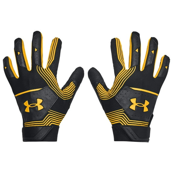 Under Armour Clean Up 21 Batting Gloves Black | Steeltown Gold XL