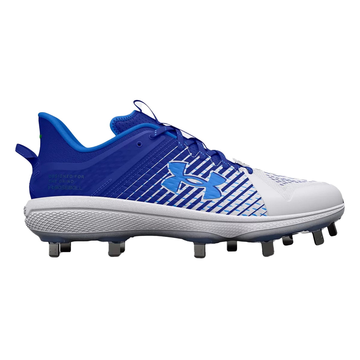 Under Armour Men’s Blue and White Metal Cleats Under Armour Leadoff Low RM Jr. 3.0 Youth Molded Cleat  main image 2