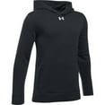 thumbnail image 1 of Under Armour Youth Boy's Long Sleeve Hustle Fleece Hoodie (Black/White, XL), 1 of 2