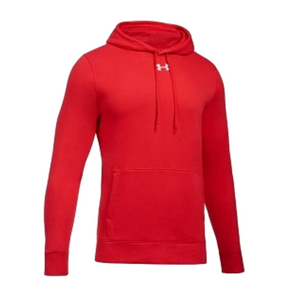 Under Armour Youth Boy's Long Sleeve Hustle Fleece Hoodie (Red/White, S)