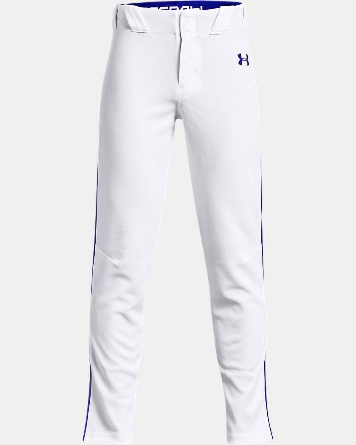 Under Armour Youth Gameday Vanish Piped 21 Baseball Pant White/Royal L L/WhiteRoyal