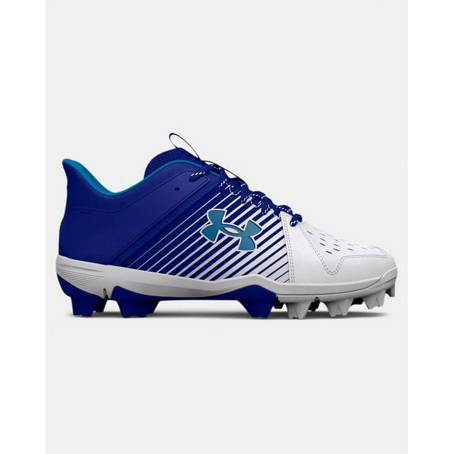 Under Armour Youth Leadoff Low Rm Jr Molded Baseball Cleat Royal/White