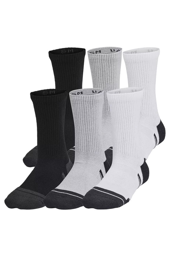 Youth Performance Tech Crew Socks - 6 Pack