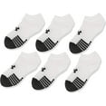 thumbnail image 1 of Under Armour Youth Performance Tech No Show Socks 6 Pack, 1 of 3