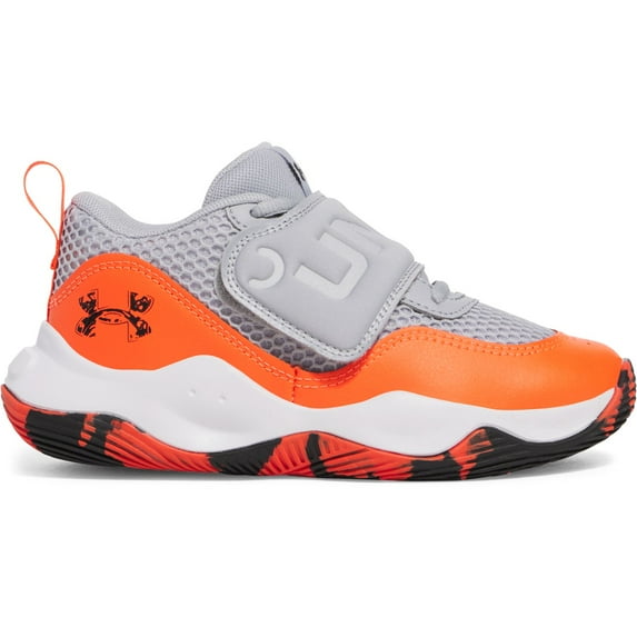 Under Armour Zone BB 2 Little Kids' Basketball Shoes Color: Gray Ares Red Size: 2