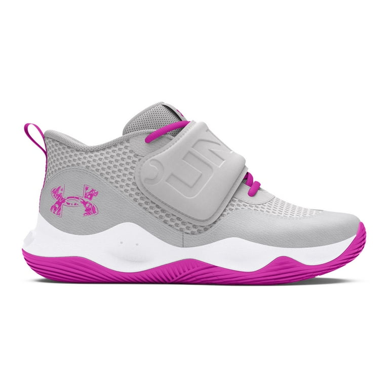 Under Armour Zone BB 2 Little Kids Basketball Shoes Color Gray Vivid Magenta Size 13 Walmart