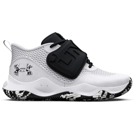 Under Armour Zone BB 2 Little Kids' Basketball Shoes Color: White White Black Size: 1
