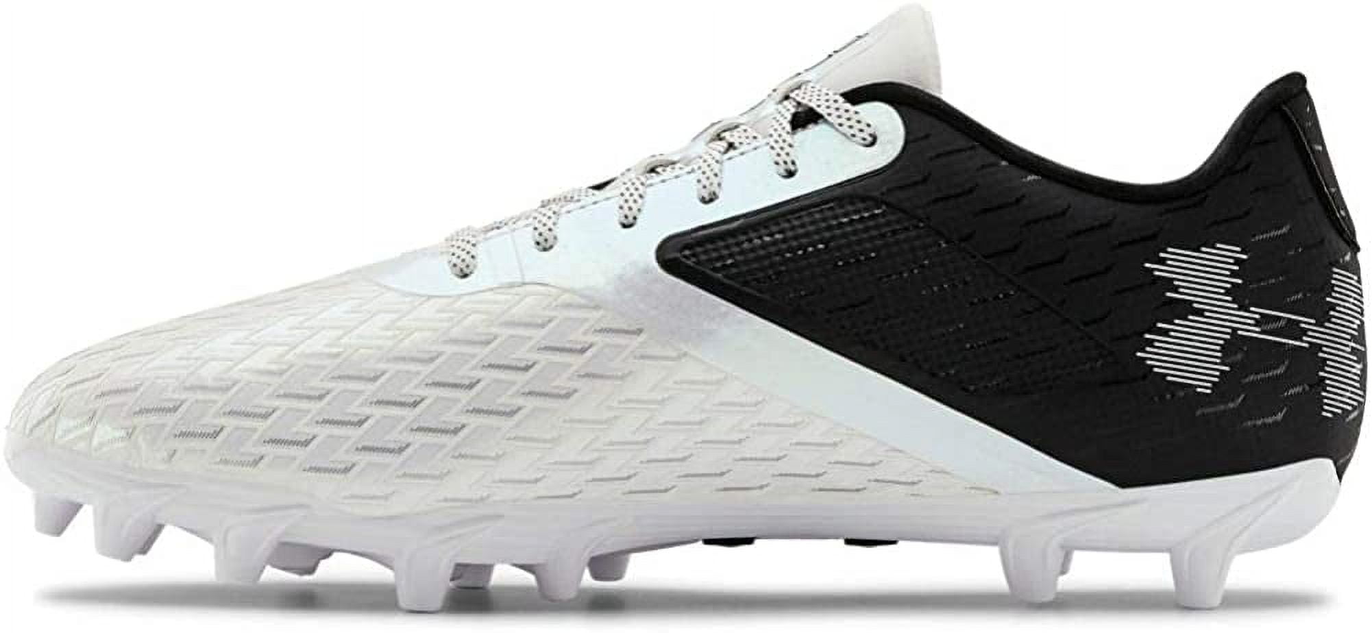 Under Armour mens Blur Select Low Mc Football Shoe, Black/White, 9.5 US