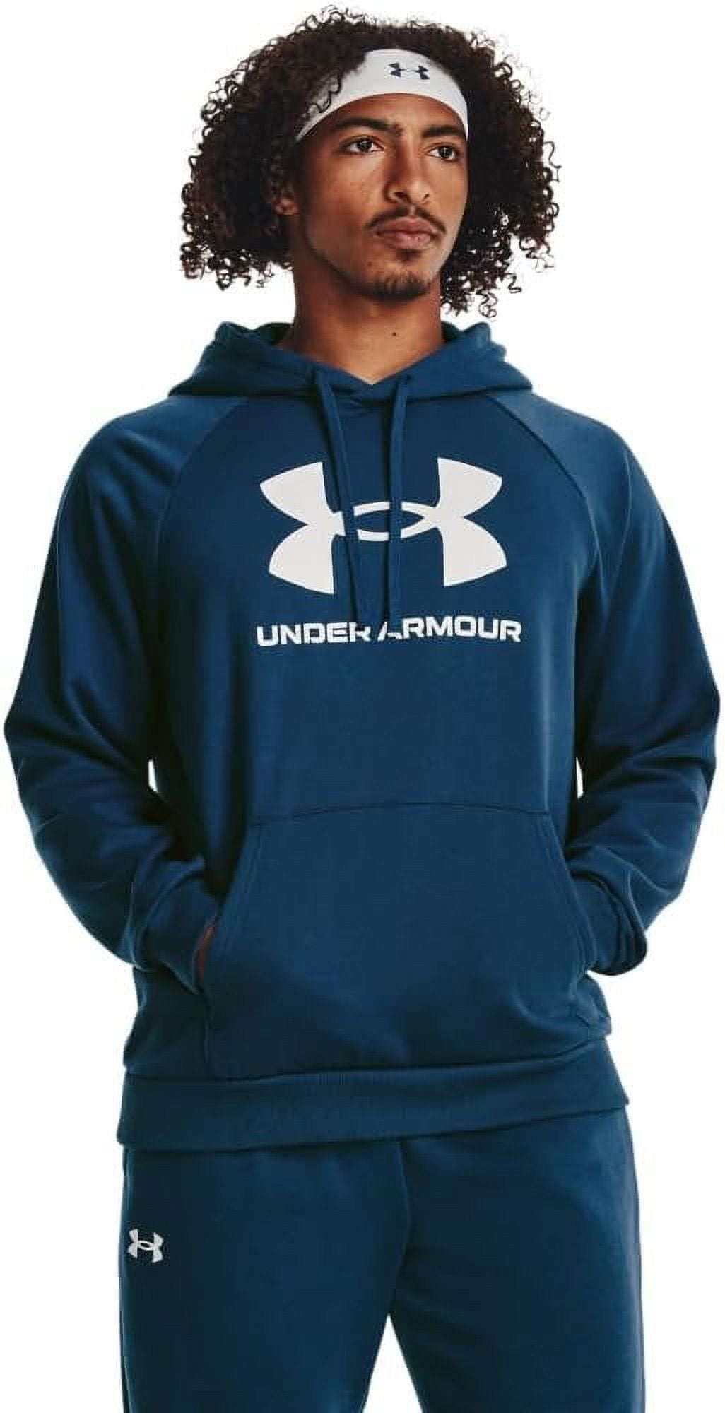 Under Armour mens Rival Fleece Logo Hoodie, 426 Varsity Blue