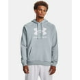 thumbnail image 1 of Under Armour mens Rival Fleece Logo Hoodie, 465 Harbor Blue / / White, XX-Large, 1 of 6