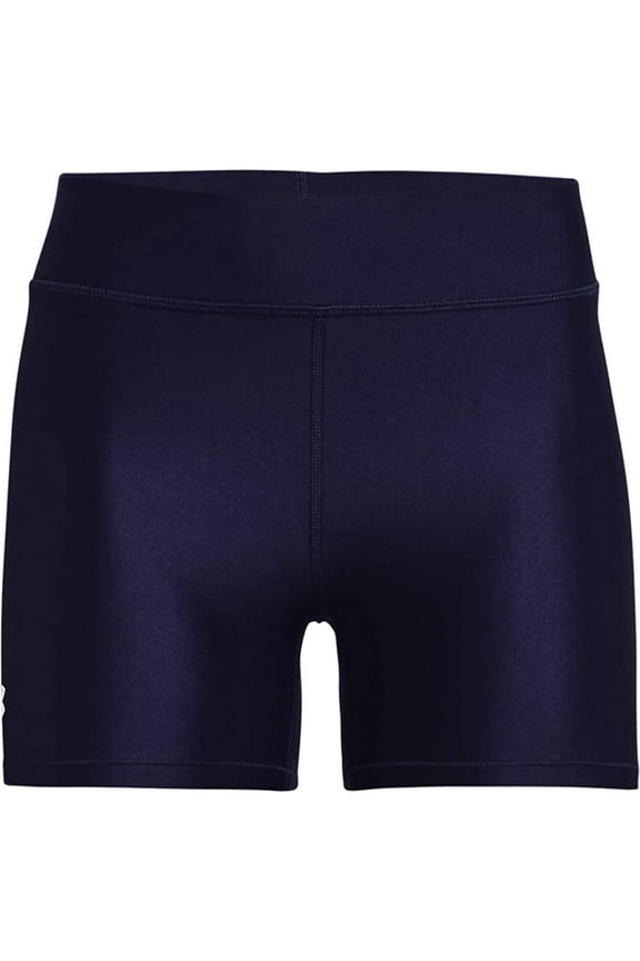 womens Heatgear Armour Mid Rise Middy 12-14 Midnight Navy/White