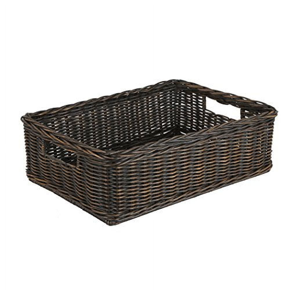 The Container Store Nordic Basket - Charcoal - 11 x 14-1/2 x 6 - M (Medium)