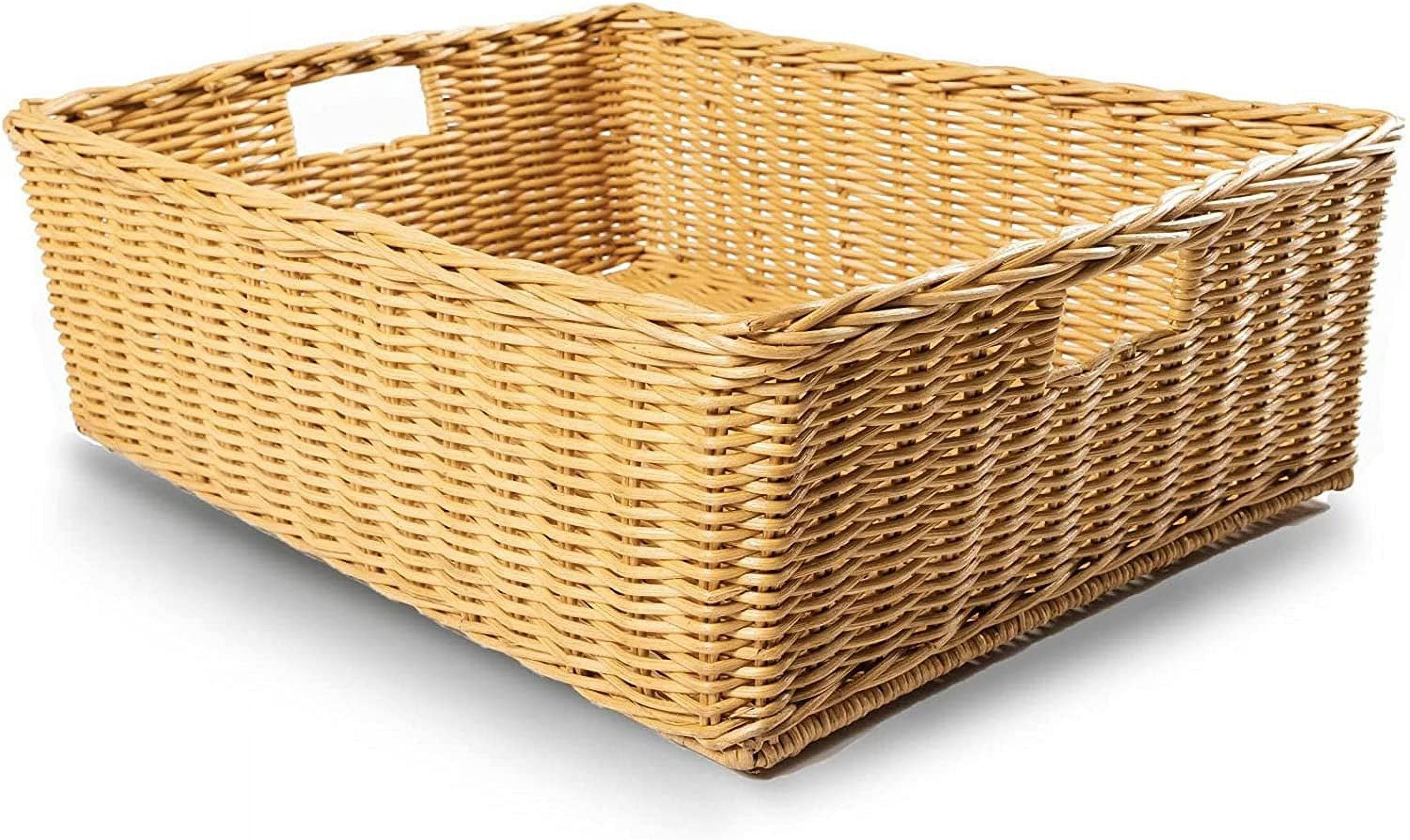 Under Bed/Basic Wicker Storage , Extra Large, 25 in L x 19.5 in W x 8