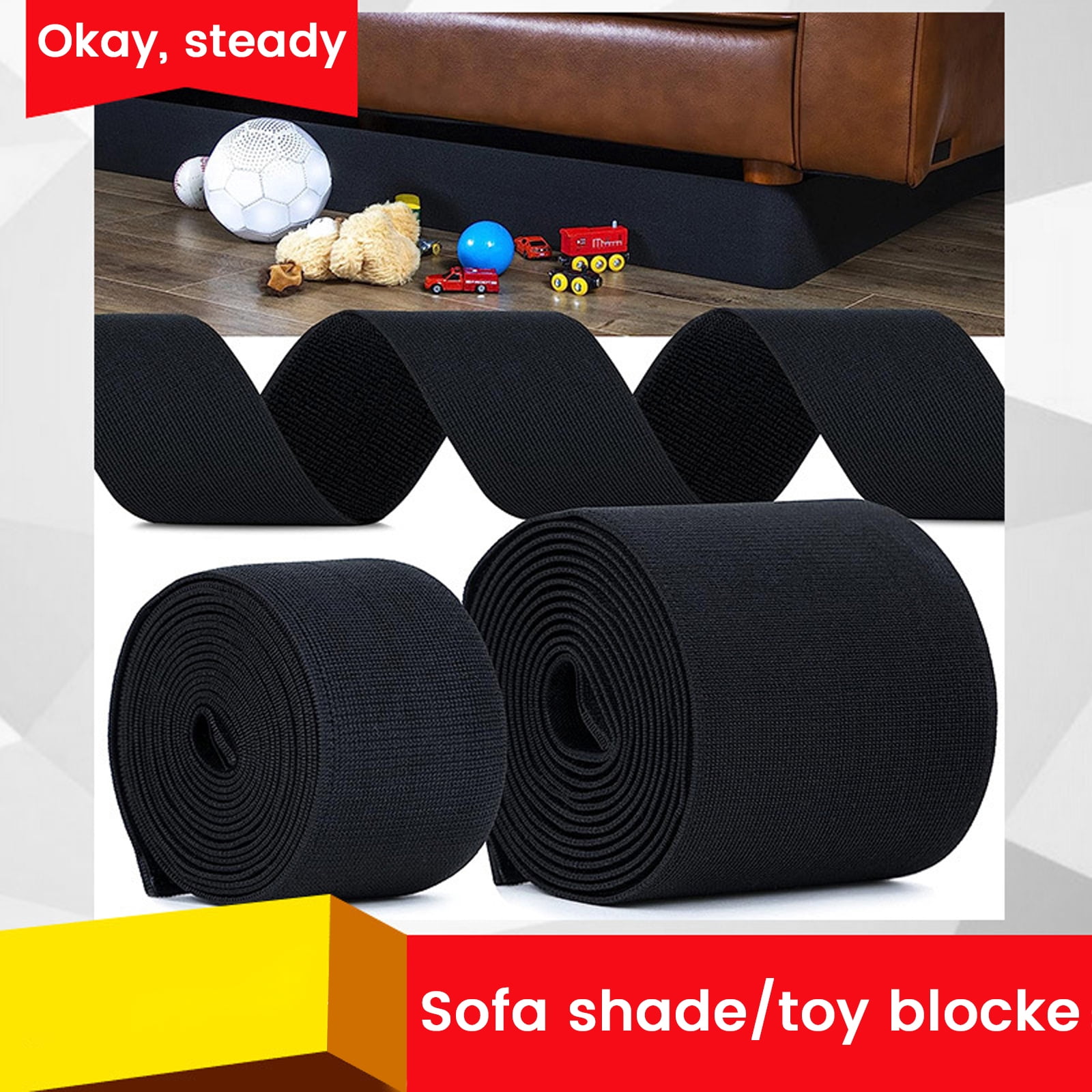 Under Bed Blocker Gap Barrier For Under Bed Sofa Household Organizer Accessory,4.8x106Inch