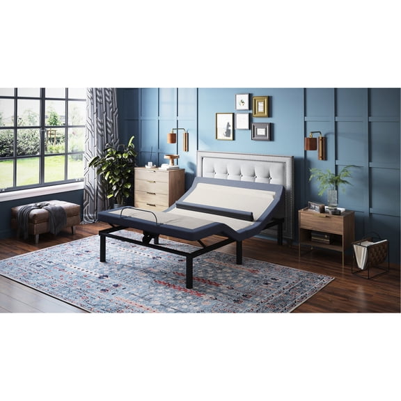Under Bed LED Lighting - Twin XL Adjustable Bed Base with Folding Design