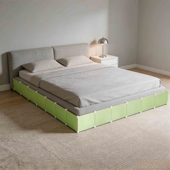Under Bed Pet Blocker 7x24 Inch, Under Furniture Gap Blocker, Sliceable Plastic Panel for Bed Cabinet Balcony, Dirt-Proof Pet Blocker