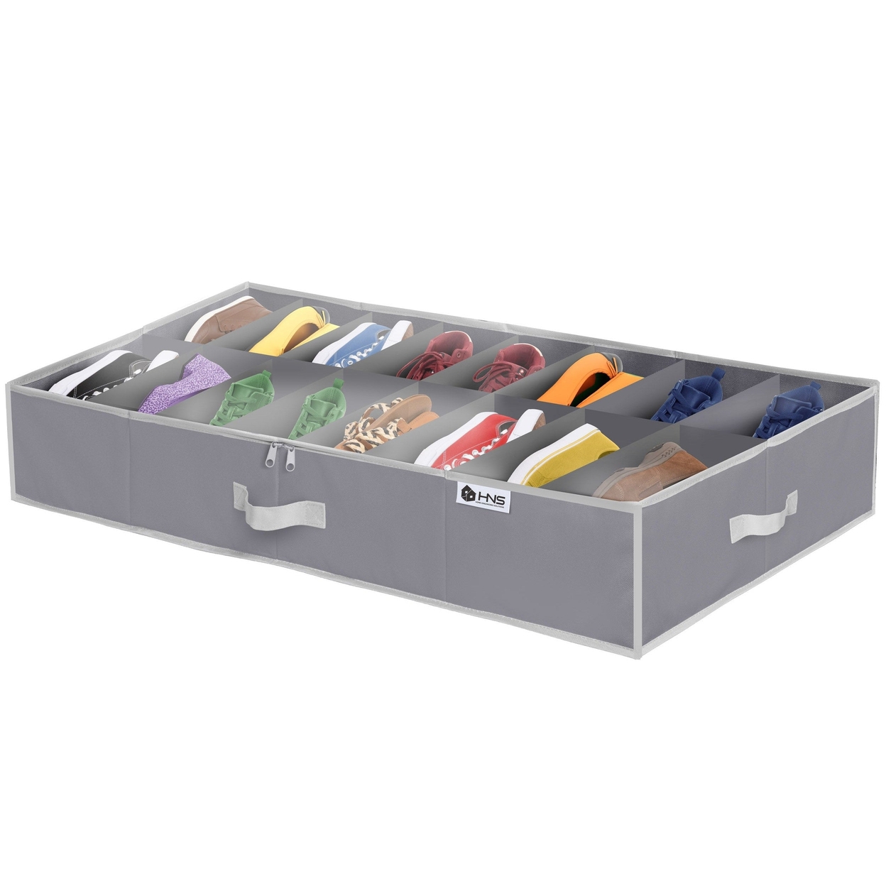 Low Profile under Bed Shoe Storage Shelf Organizer for Clothes Moving