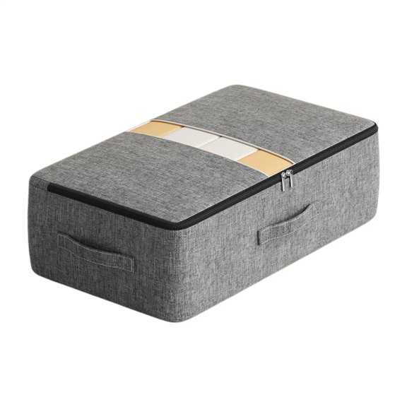 Under Bed Storage Bag with Clear Window and Reinforced Handles