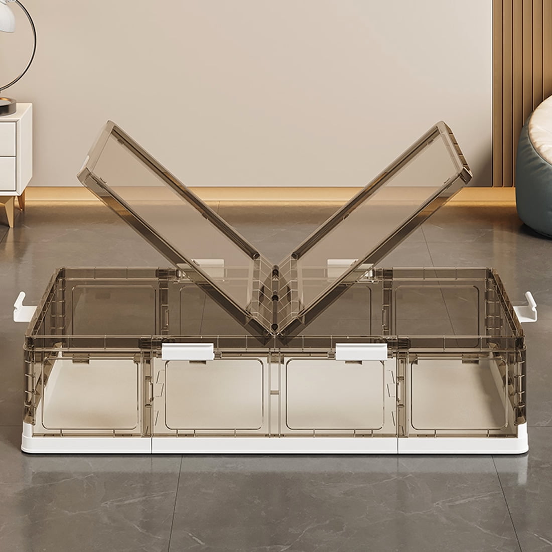 Under Bed Storage Bins for Clothes Underbed Storage Containers with Lids, Wheeled Storage Bins ...