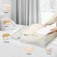 thumbnail image 1 of Under Bed Storage Box, Foldable Clear Plastic Storage Container, Odorless Moistureproof EVA Underbed Organizer For Blankets Pillows Coats, 1 of 7