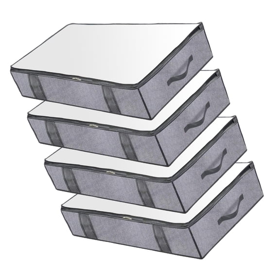 Under Bed Storage Container with Clear Viewing Window for Easy Identification