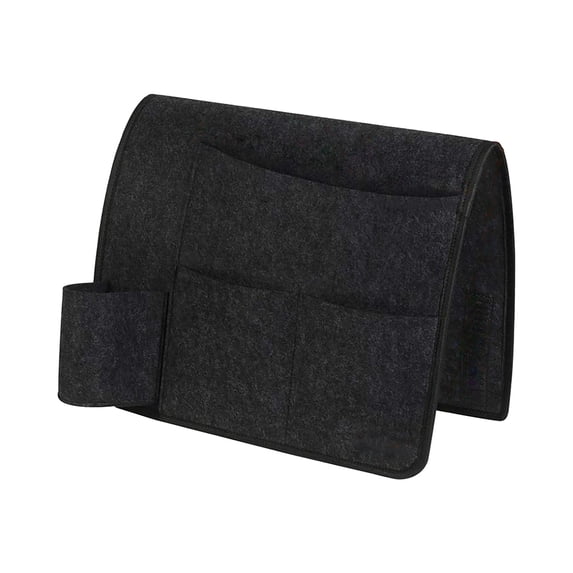 Under Bed Storage Organizer Hanging Bag with Water Bottle Pocket for Bed Frame, Sofa, or Desk