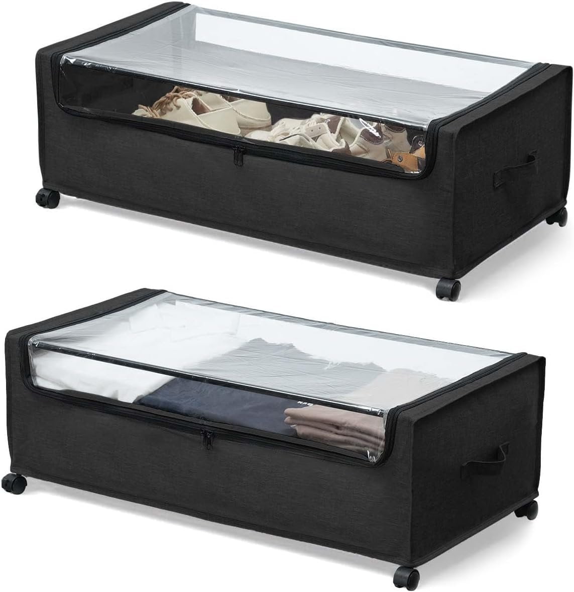 Under Bed Storage with Wheels, Under The Bed Storage Drawers Wheels ...