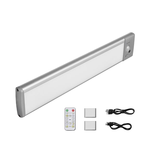 Under Cabinet Lighting 5 PCS, 68 LED Motion Sensor Lights, Rechargeable Wireless Under Counter Lights with Remote, for Kitchen, Closet, Stairway