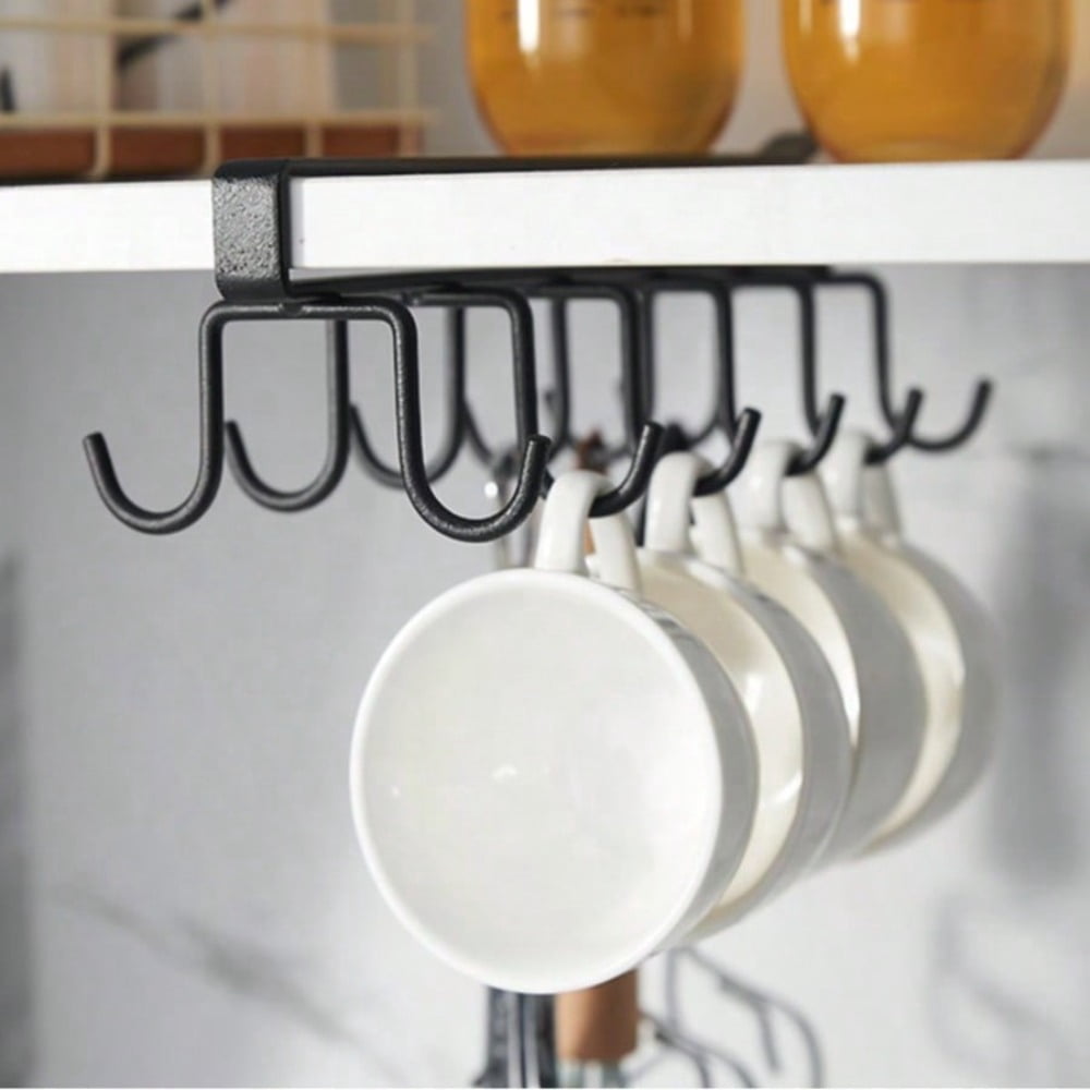 Muig Rack Under Cabinet Mug Rack with 12 Hooks, Saves Counter Space in Kitchen ...