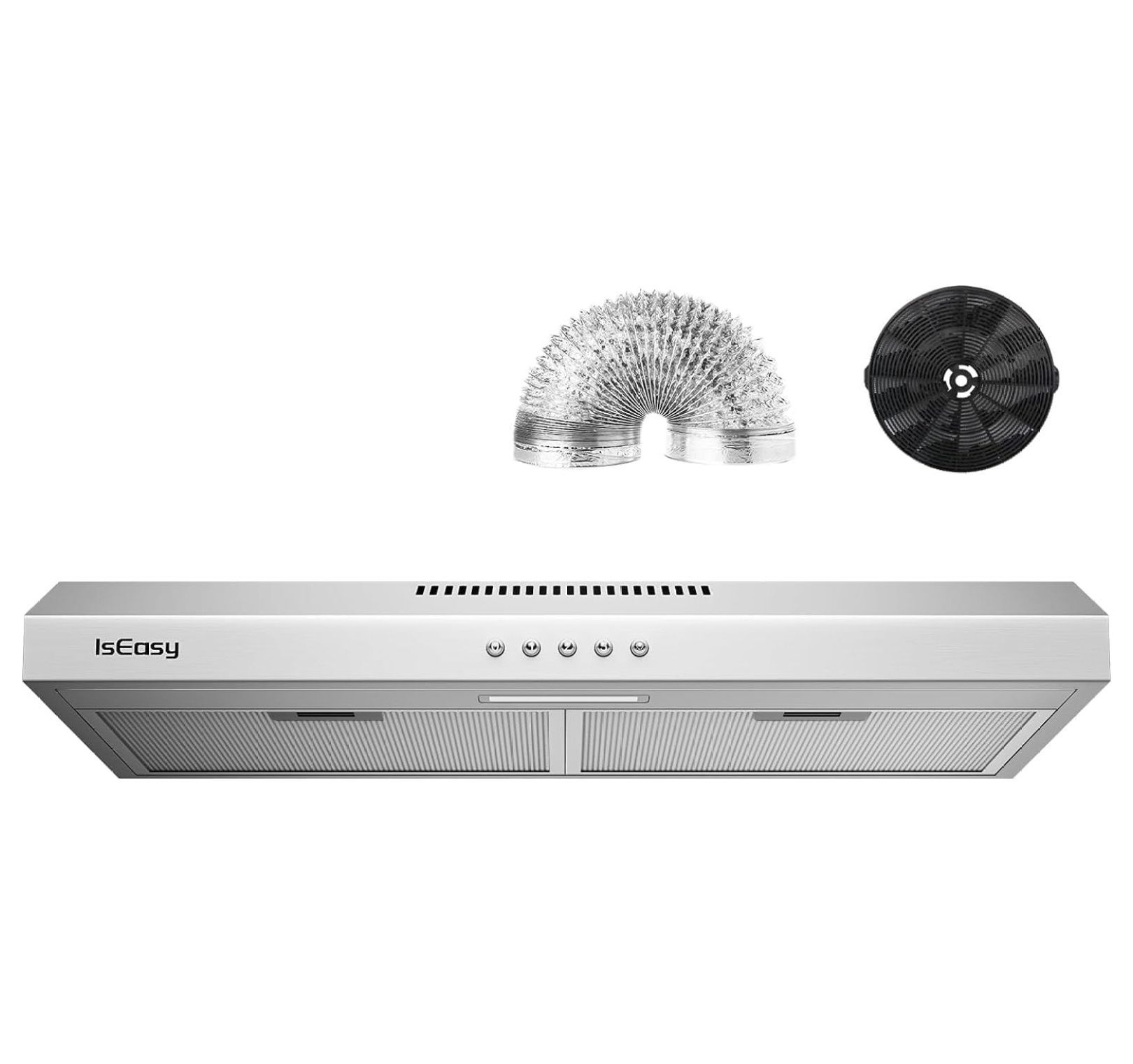 Under Range Hood 30 Inch, Stainless Steel Kitchen Stove Vent