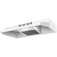 thumbnail image 1 of Under Cabinet Range Hood 36 inch, Ducted/Ductless Vent Hood with 2 Speeds Fan, Black Range Hood with Rocker Button Control, Kitchen Hood 280CFM, Bright LED Light, 1 of 7